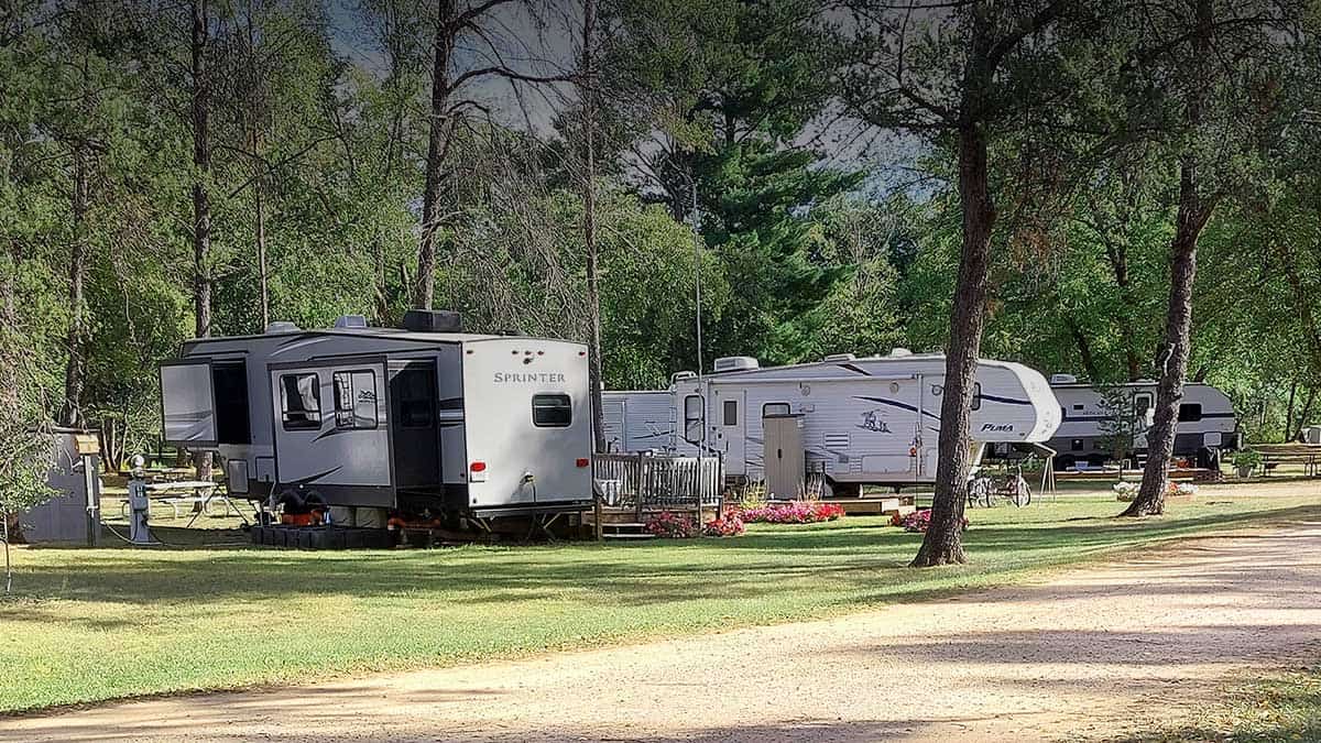 Seasonal RV Sites at Winding River Campground